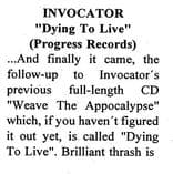 Invocator's Thrash Evolution: "Dying To Live"