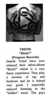 Debut Album 'Bitch?' by Danish Trend: A Unique Blend of Rap and Hardcore