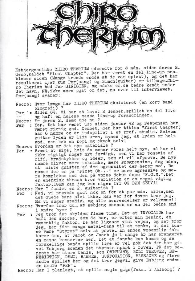 Chiro Therium: A Look into Their Journey and Music Evolution